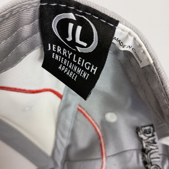 Jerry Leigh Dayton 500 48th Annual Snapback Cap Hat White Gray OS Jimmie Johnson - Picture 9 of 10